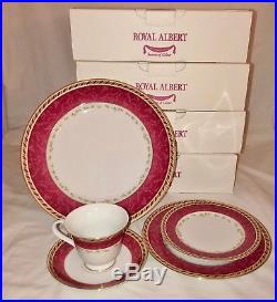 Royal Albert SEASONS OF COLOUROLD COUNTRY ROSES 4 PLACE SETTINGS 20 pc BOXES