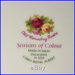 Royal Albert SEASONS OF COLOUROLD COUNTRY ROSES 4 PLACE SETTINGS 20 pc BOXES