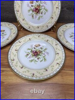 Royal Albert Seasons Of Colour 8.25 Salad Plate Old Country Roses Japan4 Pc