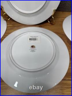 Royal Albert Seasons Of Colour 8.25 Salad Plate Old Country Roses Japan4 Pc
