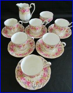 Royal Albert Serena 14 Piece Montrose Shaped Tea Set First Quality Vgc