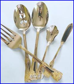 Royal Albert Stainless Old Country Roses Gold Trim 65 PC. Service/12 New No Box