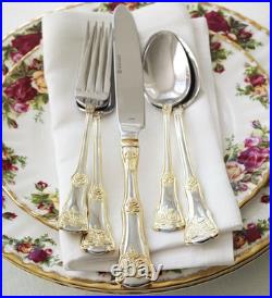 Royal Albert Stainless Old Country Roses Gold Trim 65 PC. Service/12 New No Box