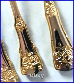 Royal Albert Stainless Old Country Roses Gold Trim 65 PC. Service/12 New No Box