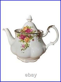 Royal Albert Teapot With Lid 1962 Old Country Roses Large 8 Bone China EUC