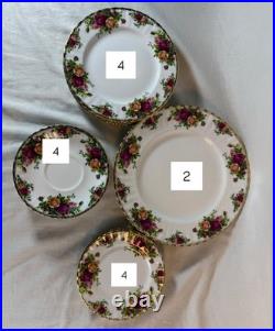 Royal Albert Traditional Fine Bone China Old Country Roses 14 Piece Set 1962