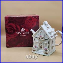 Royal Albert Vintage Cottage Teapot Old Country Roses RARE HTF withBOX NEW