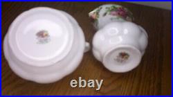 Royal Albert old country roses Tea pot, Sugar bowl & Creamer 3 piece set Z114