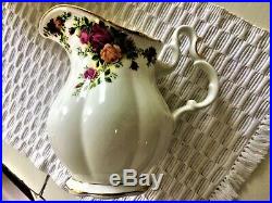 Royal Albert old country roses large bowl and pitcher c1962 bone china