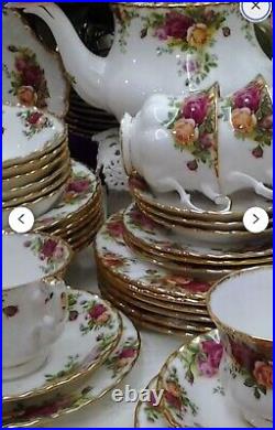 Royal Albert old county rose tea set