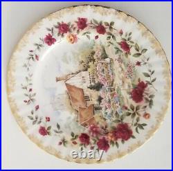 Royal Albert plates 3 Old Country Roses Cottage 1988 England bone china 8