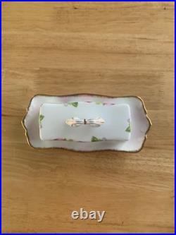 Royal Albert rare old english rose butter dish vintage very nice no chips