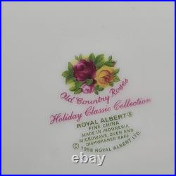 Royal Albert set (4) salad plates 9 OLD COUNTRY ROSES HOLIDAY Classic NEW