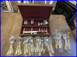 Royal Doulton Old Country Roses Flatware with Storage Box