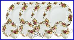 Royal Doulton-Royal Albert Old Country Roses 12-Piece Set, Service for 4