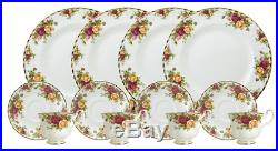 Royal Doulton-Royal Albert Old Country Roses 12-Piece Set, Service for 4