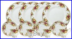 Royal Doulton-Royal Albert Old Country Roses 12pc Set Service for 4