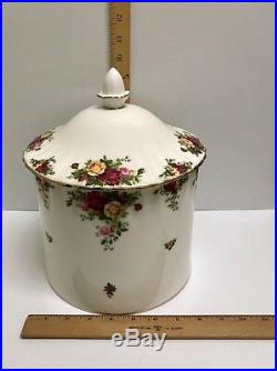 Royal Doulton Royal Albert Old Country Roses Biscuit Cookie Jar Canister