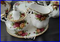Royal albert old country rose Tea Set, 2-tier Cake Platters And Tray