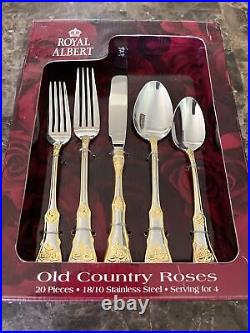 Royal albert old country roses 20 pieces serving for 4