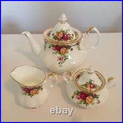 Royal albert old country roses 3-piece tea set