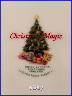 Royal albert old country roses Christmas Magic SALAD PLATE 8 SET OF 4