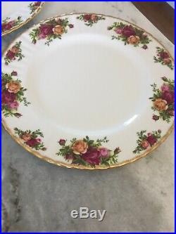Royal albert old country roses Dinner Plates Set Of 10