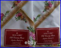 Royal albert old country roses Oval Tablecloth 170cm x 220cm, 8 Napkins. NEW