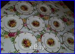 Royal albert old country roses holiday salad plates 8