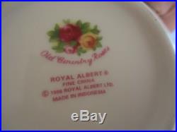 Royal albert old country roses pasta noodle bowls Asian dinner set collection