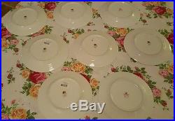 Royal albert old country roses season of colour 8 lunch plates