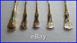 SERVICE FOR 8 Royal Albert OLD COUNTRY ROSES STAINLESS FLATWARE GOLD ACCENT 46pc