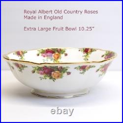 STUNNING Royal Albert Old Country Roses Large Fruit Bowl 10.25 Made in England