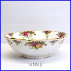 STUNNING Royal Albert Old Country Roses Large Fruit Bowl 10.25 Made in England