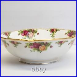 STUNNING Royal Albert Old Country Roses Large Fruit Bowl 10.25 Made in England