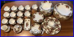 Service for 12 Royal Albert Old Country Roses Bone China, England, 67 Pcs Total