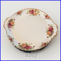 Serving Trays & Cake Stand VTG Royal Albert Old Country Roses England Set of 3