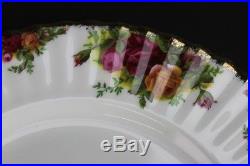 Set 12 Royal Albert Old Country Roses Fine Bone China Gold Gilt Dinner Plate CRS
