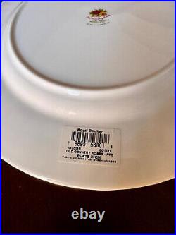 Set 8 Royal Albert Old Country Roses, Bone China 10 3/8 Dinner Plates