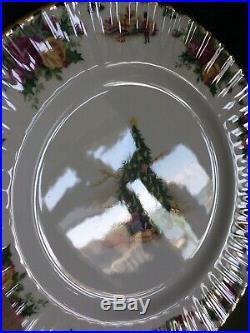 Set Of 10 Royal Albert CHRISTMAS MAGIC Old Country Roses Dinner Plates EXC