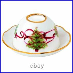 Set Of 2 Royal Albert Old Country Roses Christmas Tree Tea Light Votive New Box