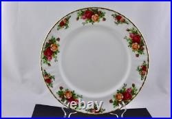 Set Of 4 Royal Albert China Old Country Roses 10 Dinner Plates, England New
