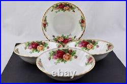 Set Of 4 Royal Albert China Old Country Roses Fruit/dessert (sauce) Bowls New Set Of 4 Royal Albert China Old Country Roses Fruit/dessert (sauce) Bowls New