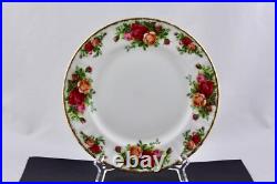 Set Of 4 Royal Albert China Old Country Roses Salad Plates, England New