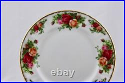 Set Of 4 Royal Albert China Old Country Roses Salad Plates, England New