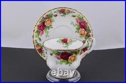 Set Of 4 Royal Albert China Old Country Roses Tea Cup & Saucer Mint