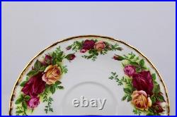 Set Of 4 Royal Albert China Old Country Roses Tea Cup & Saucer Mint