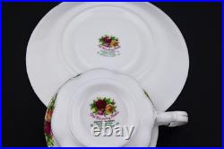 Set Of 4 Royal Albert China Old Country Roses Tea Cup & Saucer Mint