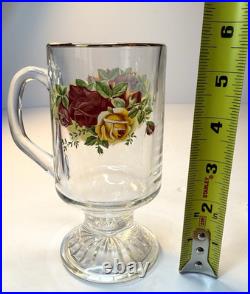 Set Of 4 Royal Albert Old Country Roses Irish Mugs Vintage
