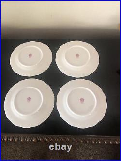 Set Of 4 Royal Albert Old Country Roses Polka Rose Salad Plate (NIB)